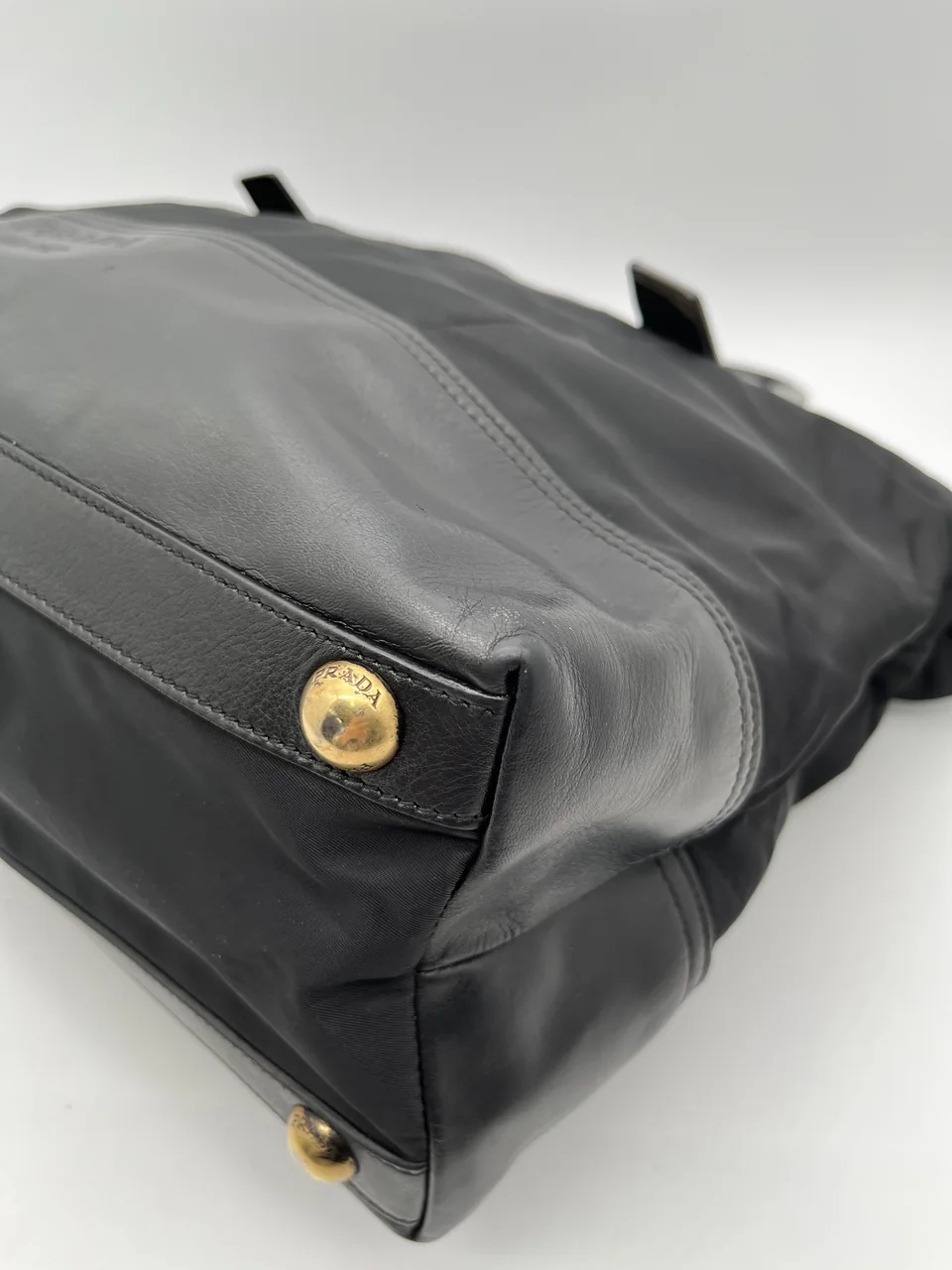 PRADA NYLON HANDBAG (BLACK) hover