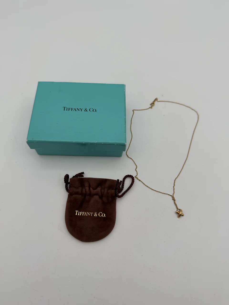 750 TIFFANY&CO. CROSS STITCH NECKLACE 2.8G view 3