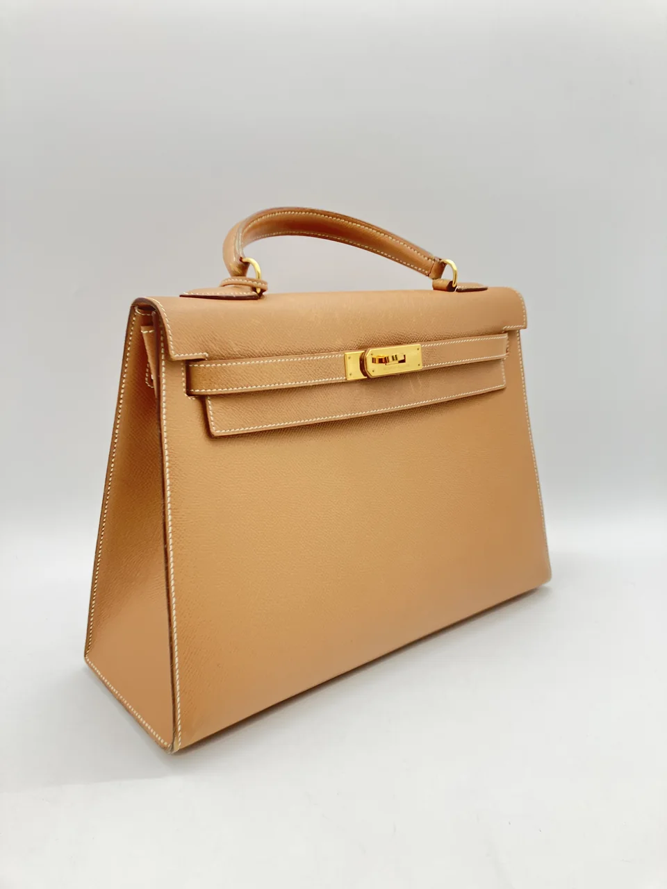 HERMES KELLY 32 (COURCHEVEL, NATURAL, ○W STAMP) view 4