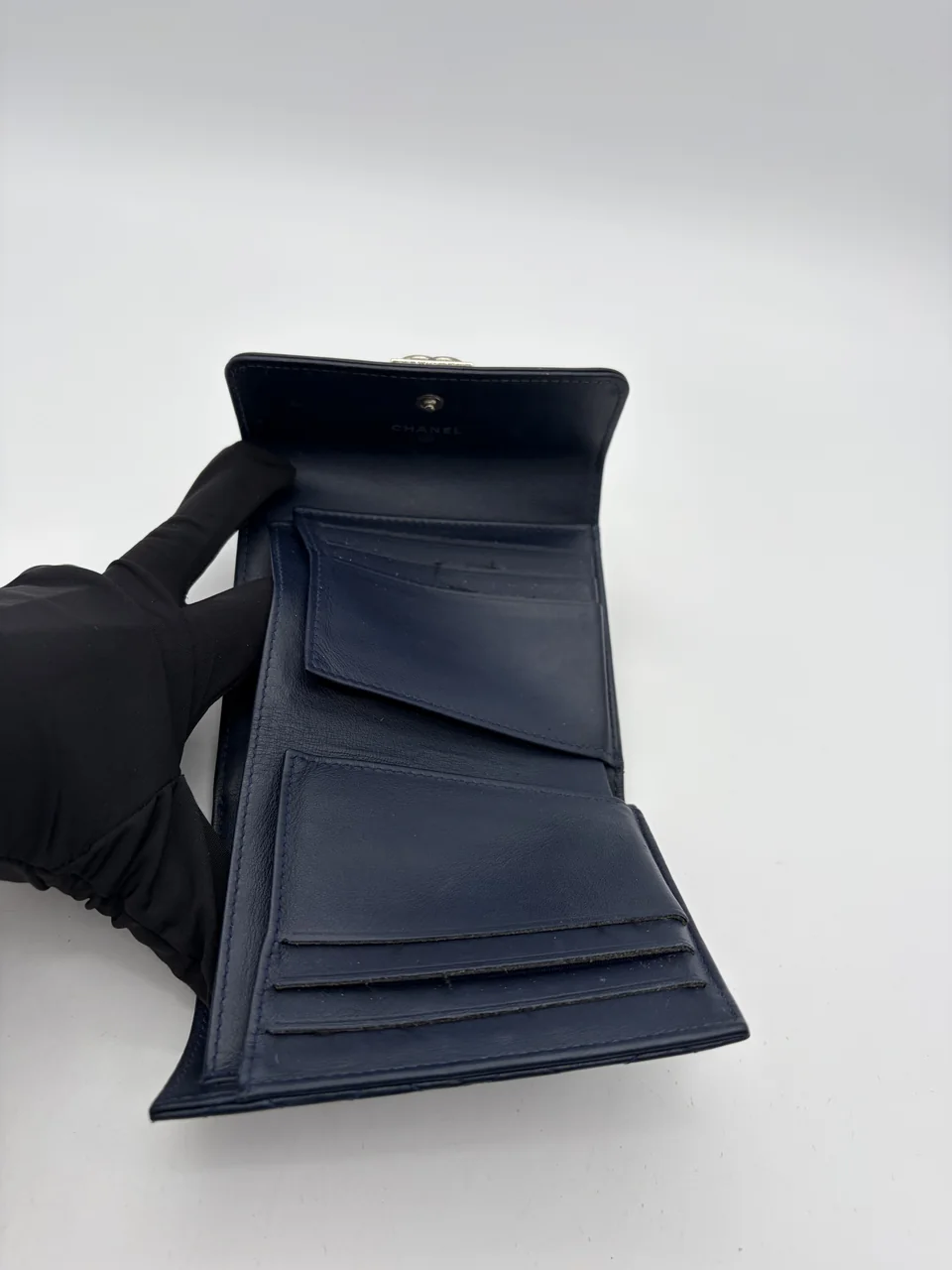 CHANEL LAMB SKIN COMPACT WALLET view 8