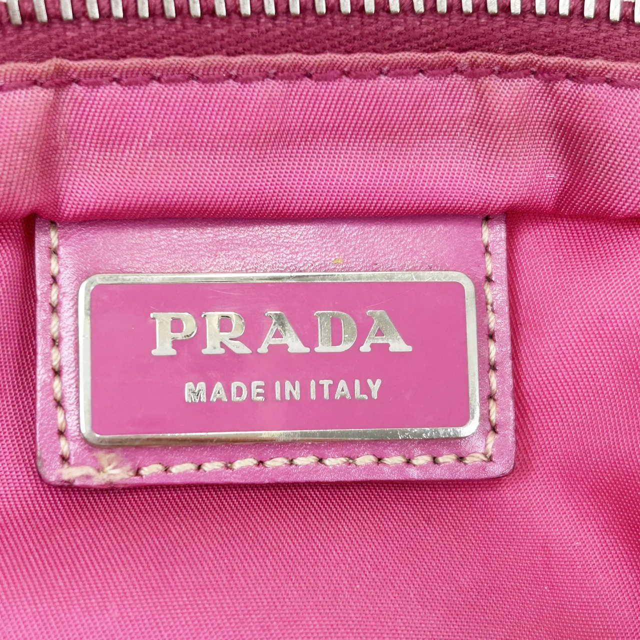 PRADA TESSUTO SHOULDER BAG (PINK) view 3