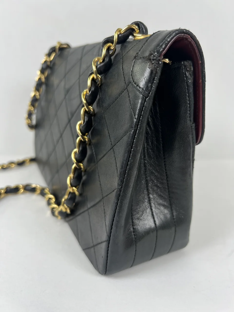 CHANEL LAMB SKIN MATELASSE CHAIN SHOULDER BAG view 13