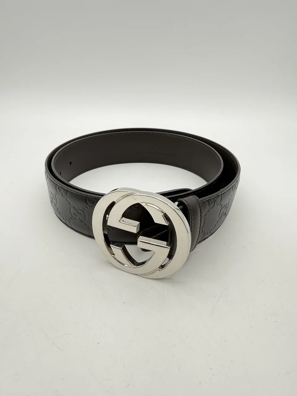 GUCCI INTERLOCKING G BUCKLE BELT (95/38)