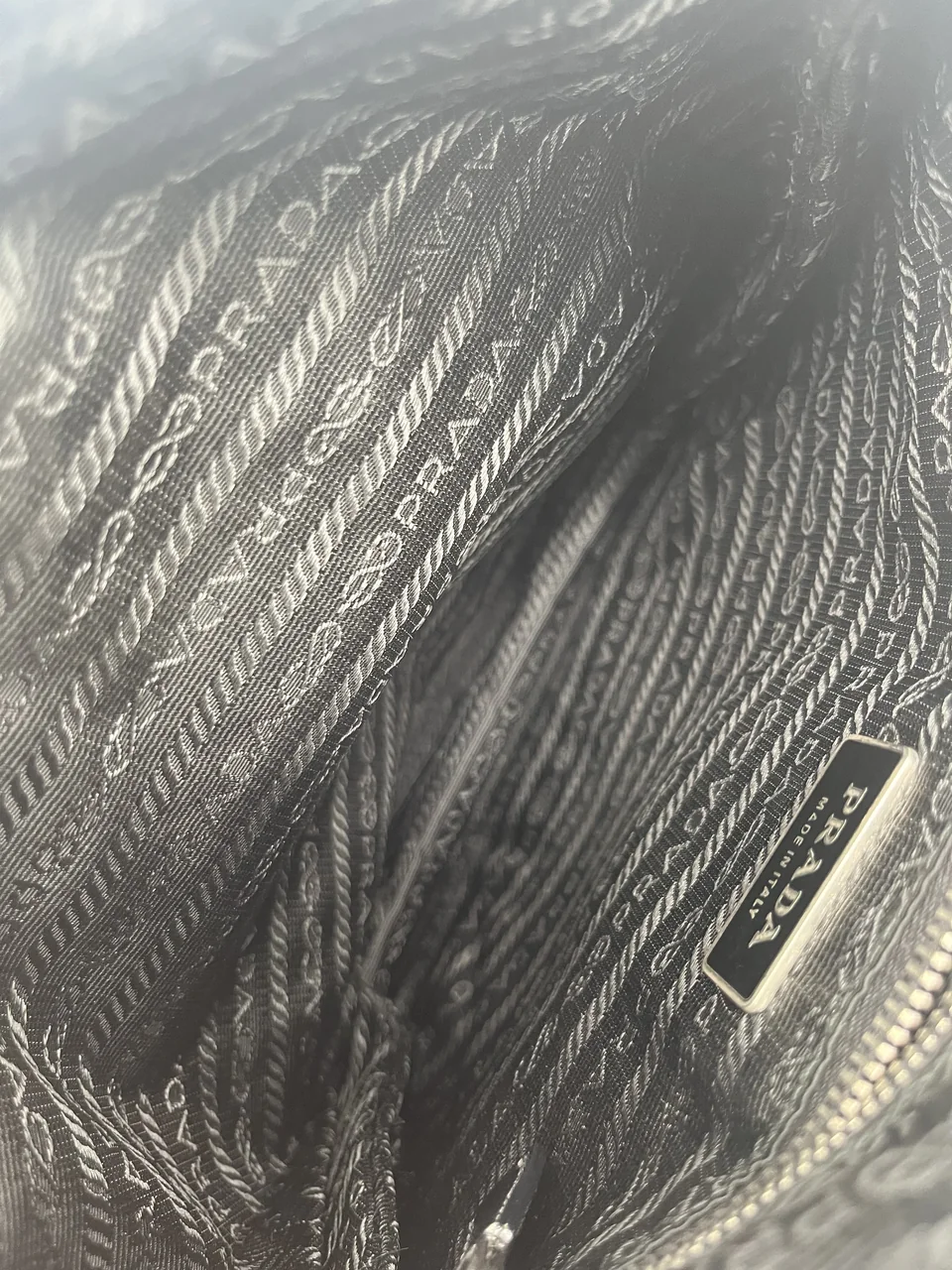 PRADA TESSUTO SHOULDER BAG (BLACK) view 6