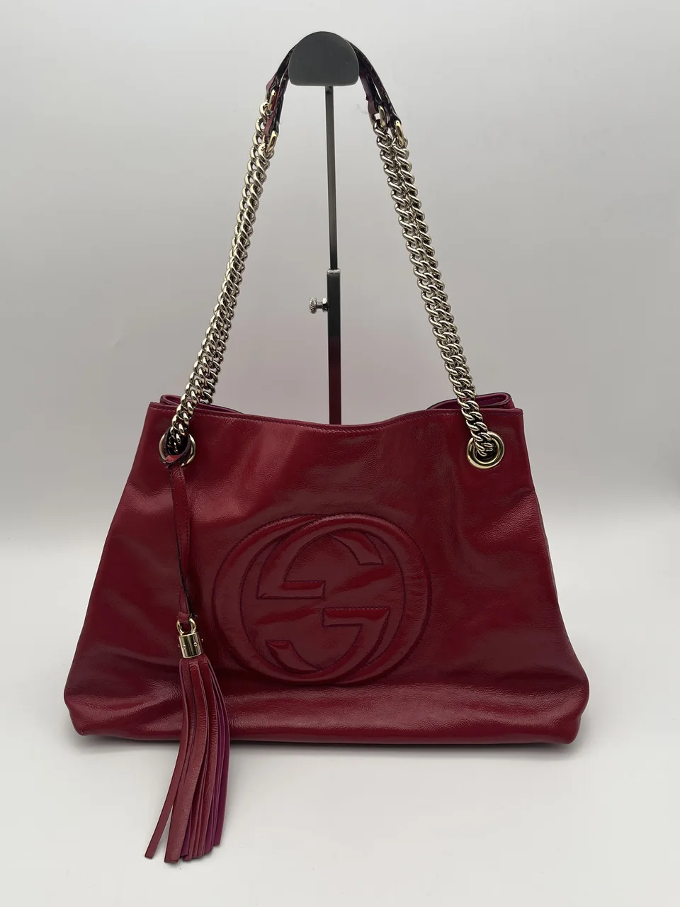 GUCCI CHAIN SHOULDER BAG (PINK)