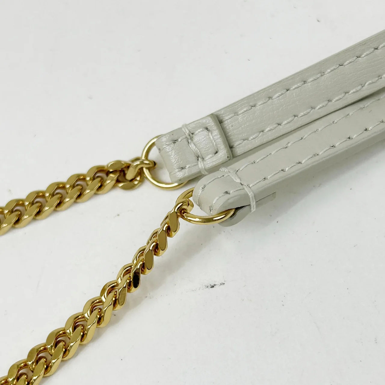 SAINT LAURENT PHONE HOLDER (IVORY) view 6