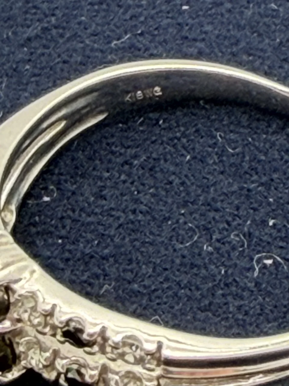 K18WG BLACK DIAMOND RING BD0.47CT FD0.15CT 2.5G view 4