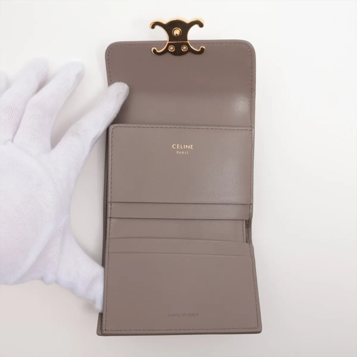 CELINE TRIOMPHE WALLET (GRAY) view 13