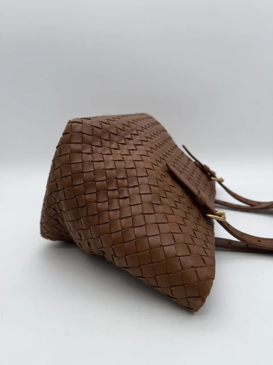 BOTTEGA VENETA INTRECCIATO HANDBAG (BROWN) view 11