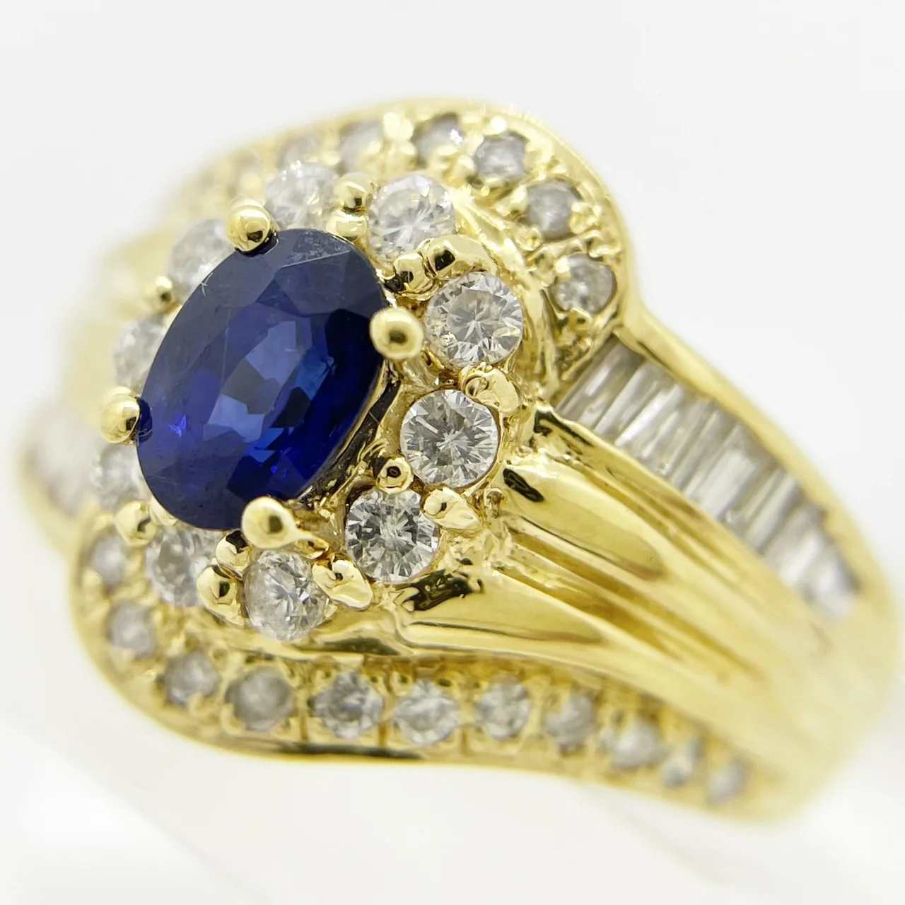 K18 SAPPHIRE RING S0.76CT FD0.78CT 7.6G view 3