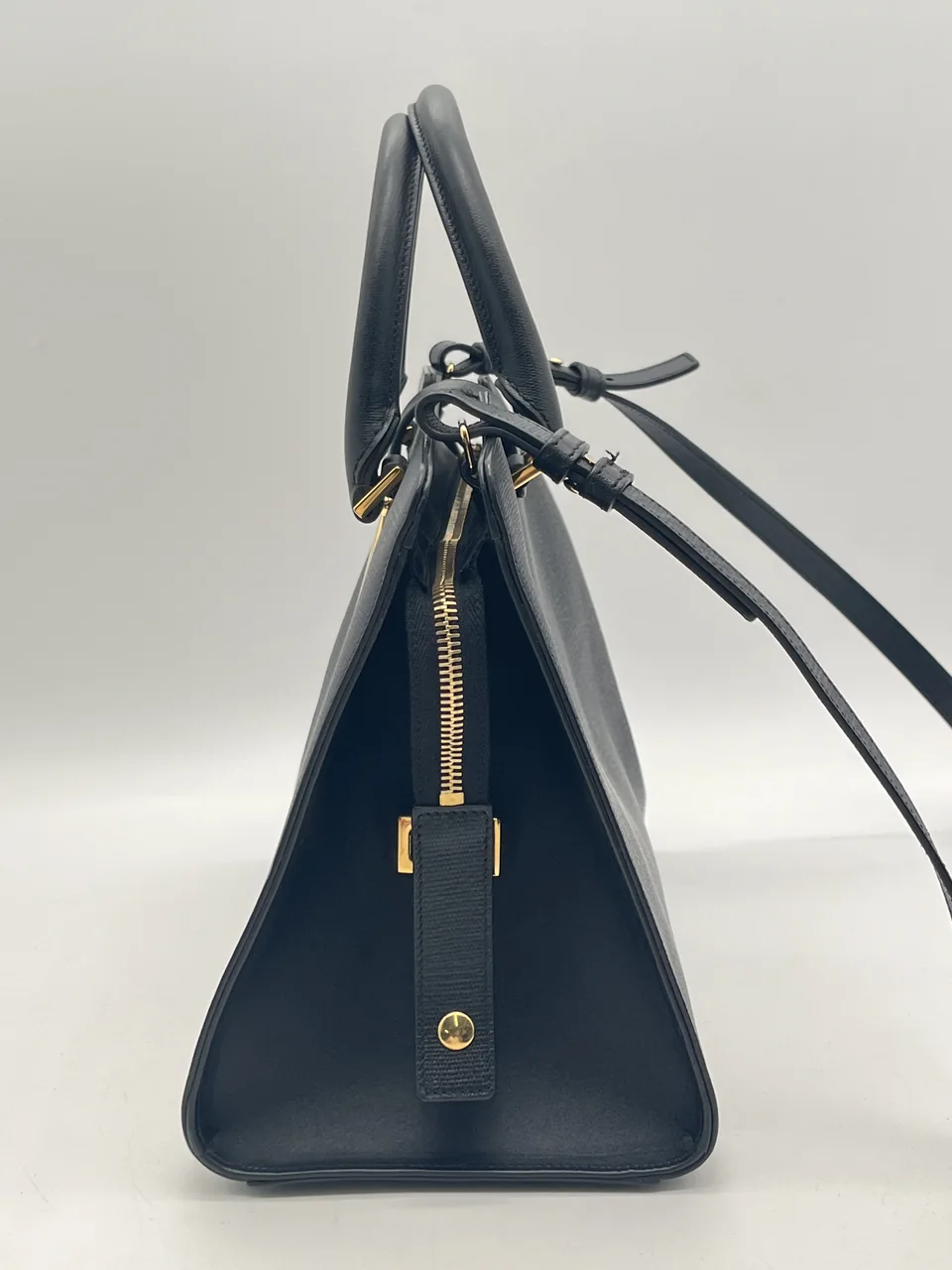 SAINT LAURENT TWO-WAY SHOULDER BAG (BLACK) view 5