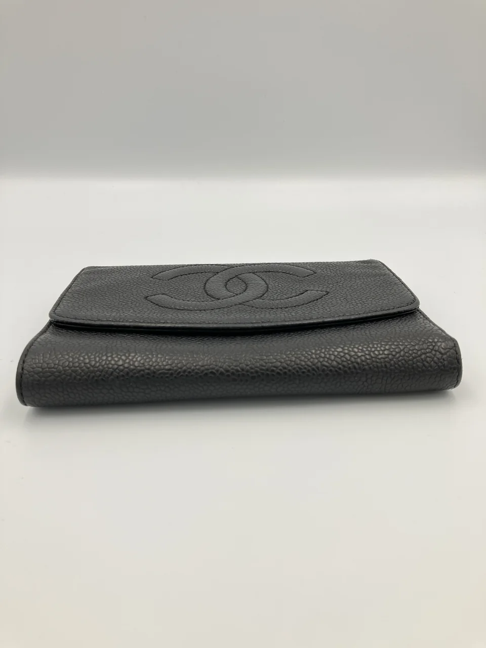 CHANEL CAVIAR TRIFOLD WALLET view 3