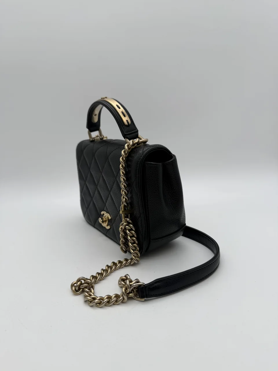 CHANEL TURN LOCK SHOULDER BAG view 4