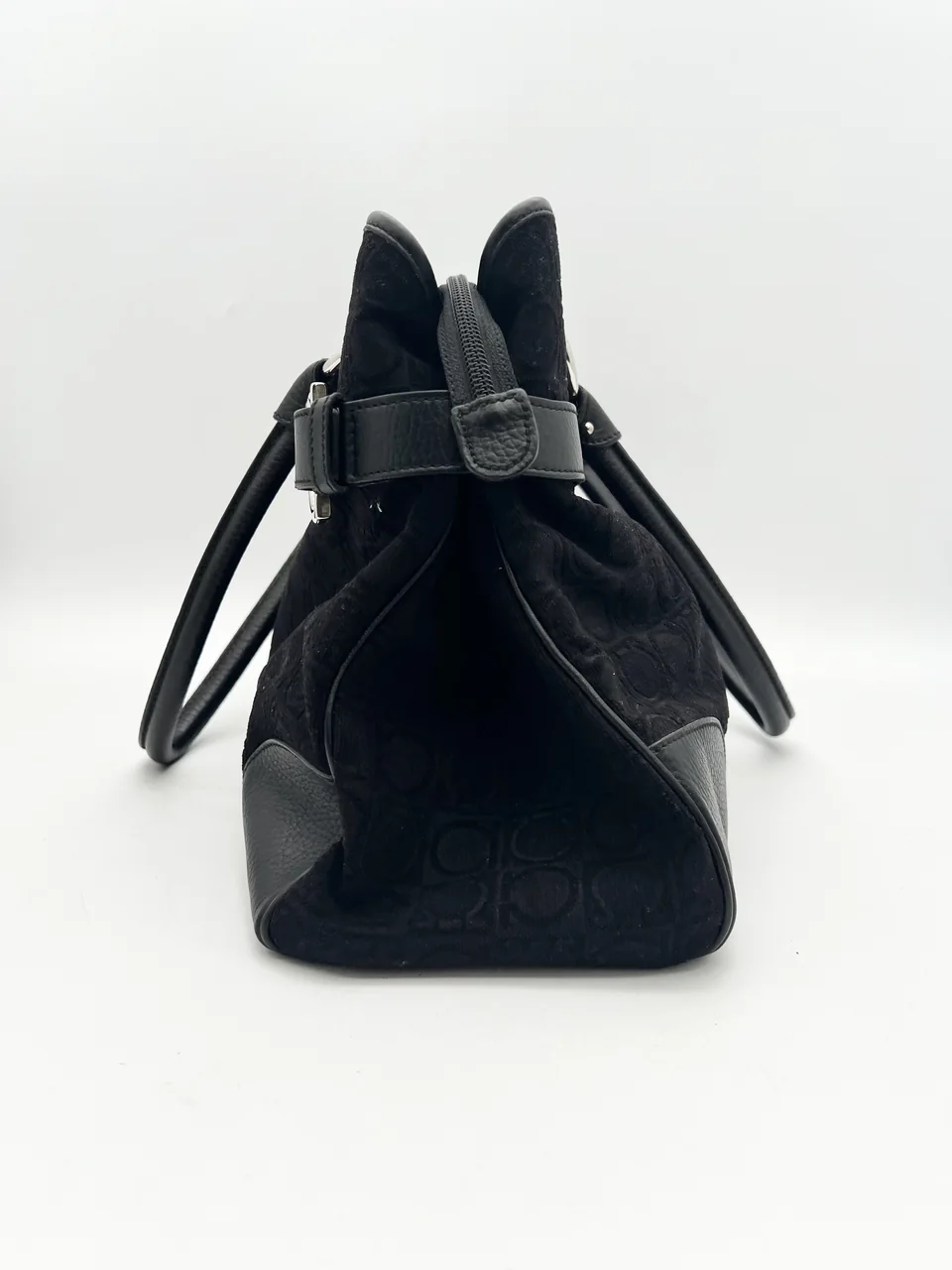 SALVATORE FERRAGAMO GANCINI TOTE BAG (BLACK) view 3
