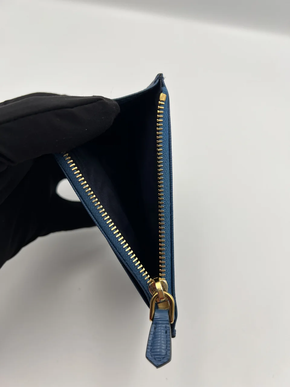 PRADA VITELLO MOVE CARD CASE (BLUE) view 5