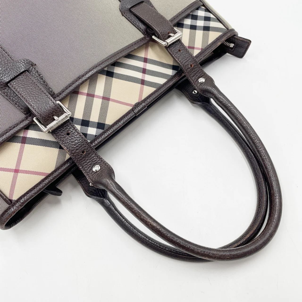 BURBERRY TOTE BAG (GRAY) view 6