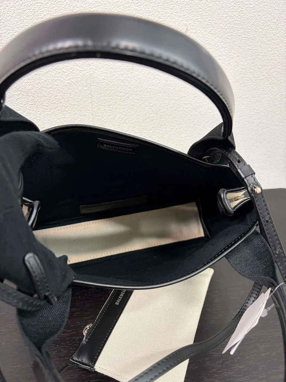 BALENCIAGA NAVY CABAS XS view 2