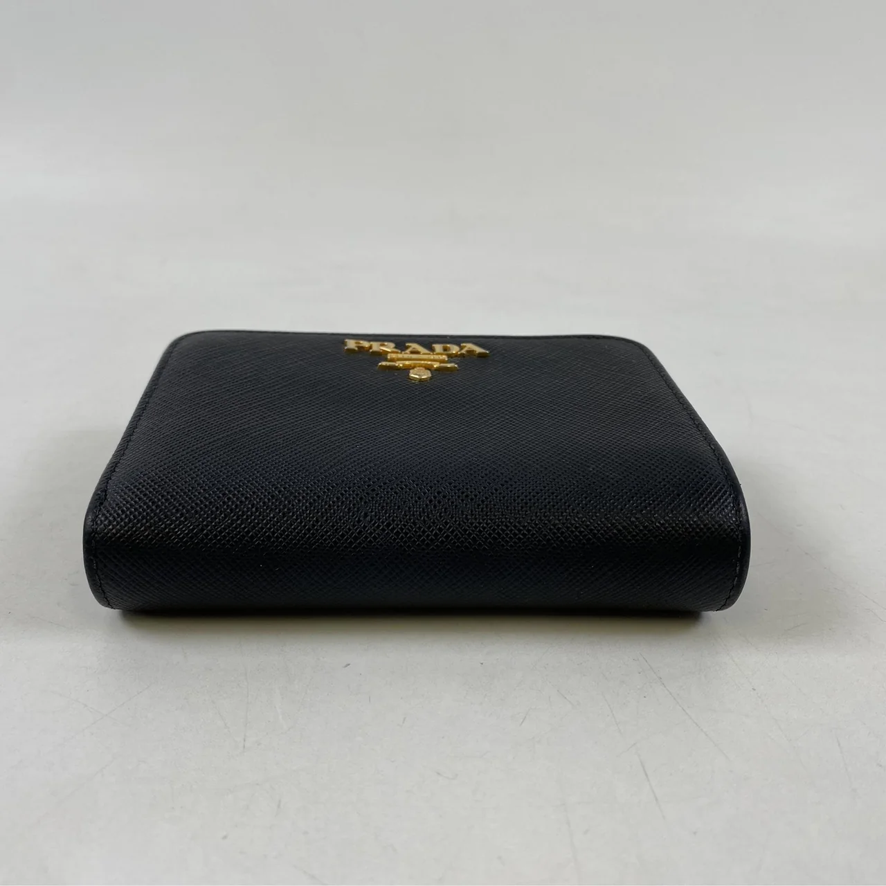 PRADA SAFFIANO BIFOLD WALLET (BLACK/PINK) view 12