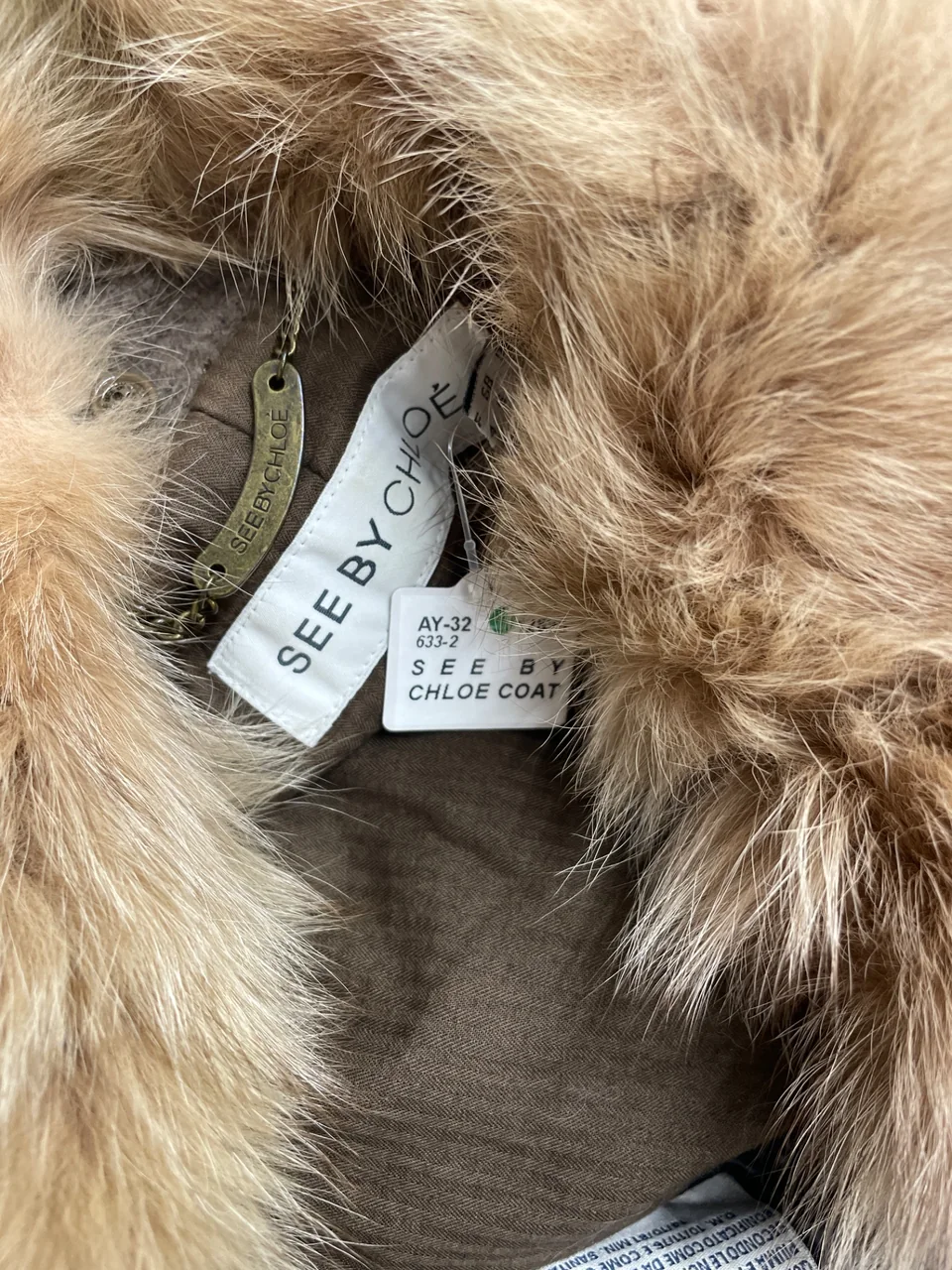 AY-32 633-2 SEE BY CHLOE COAT