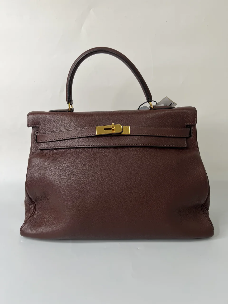 HERMES KELLY 35 (TAURILLON, BROWN, □A STAMP)