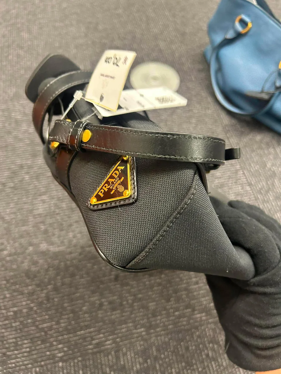 PRADA JACQUARD RIBBON SHOULDER BAG view 8
