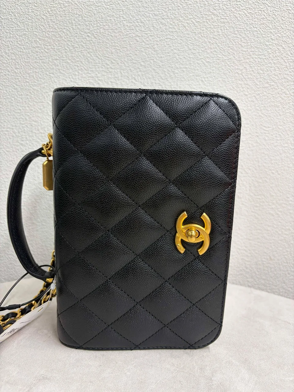 CHANEL CAVIAR MATELASSE FULL FLAP TOP HANDLE view 14